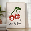 space Cherry Popular poster lush gray green hues captivating wall art blends elegance modernity unique gift statement piece various sizes A4 cm A0