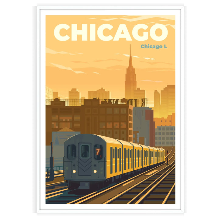 Affiche d’art mural imprimé Chicago