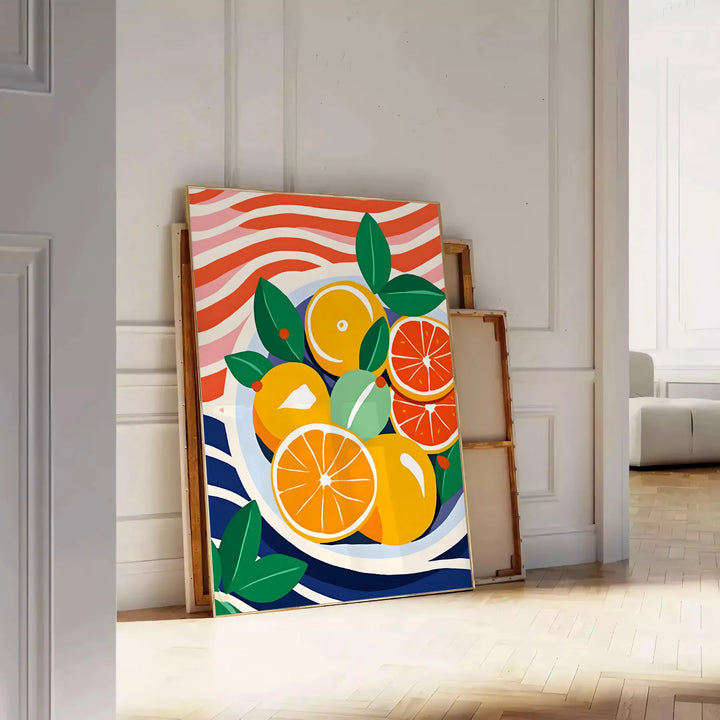 Citrus Kitchen Print Travel Poster High Quality Frame Premium Print Home Decor Color