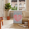 space trendy Club Heartbreak poster chic brown gray design contemporary wall art stylish gift popular print essence modern artistry standalone piece