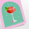 space vibrant zest cocktail daiquiri captivating poster lush green citrus orange wall art print ideal gift lovers enthusiasts frame decor needs