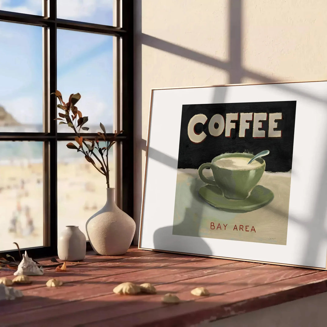 Coffee Kitchen Wall Print Travel Poster High Quality Frame Premium Print Home Decor Color