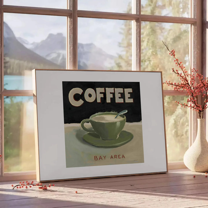 Coffee Kitchen Wall Print Travel Poster High Quality Frame Premium Print Home Decor Color