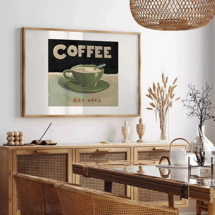 Coffee Kitchen Wall Print Travel Poster High Quality Frame Premium Print Home Decor Color