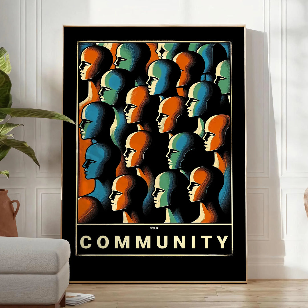 Communauty Danse Wall Art 1 Travel Poster High Quality Frame Premium Print Home Decor Color