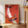 unique blend history style Communism Travel Poster vibrant orange brown hues wall art enthusiasts thoughtful gift artwork space unframed version best décor