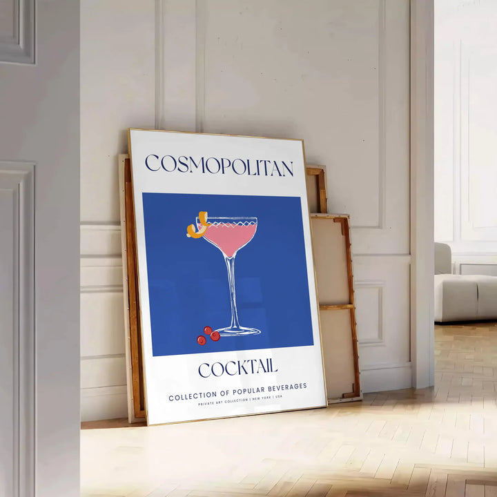 Cosmopolitan Cocktail Wall Print Travel Poster High Quality Frame Premium Print Home Decor Color