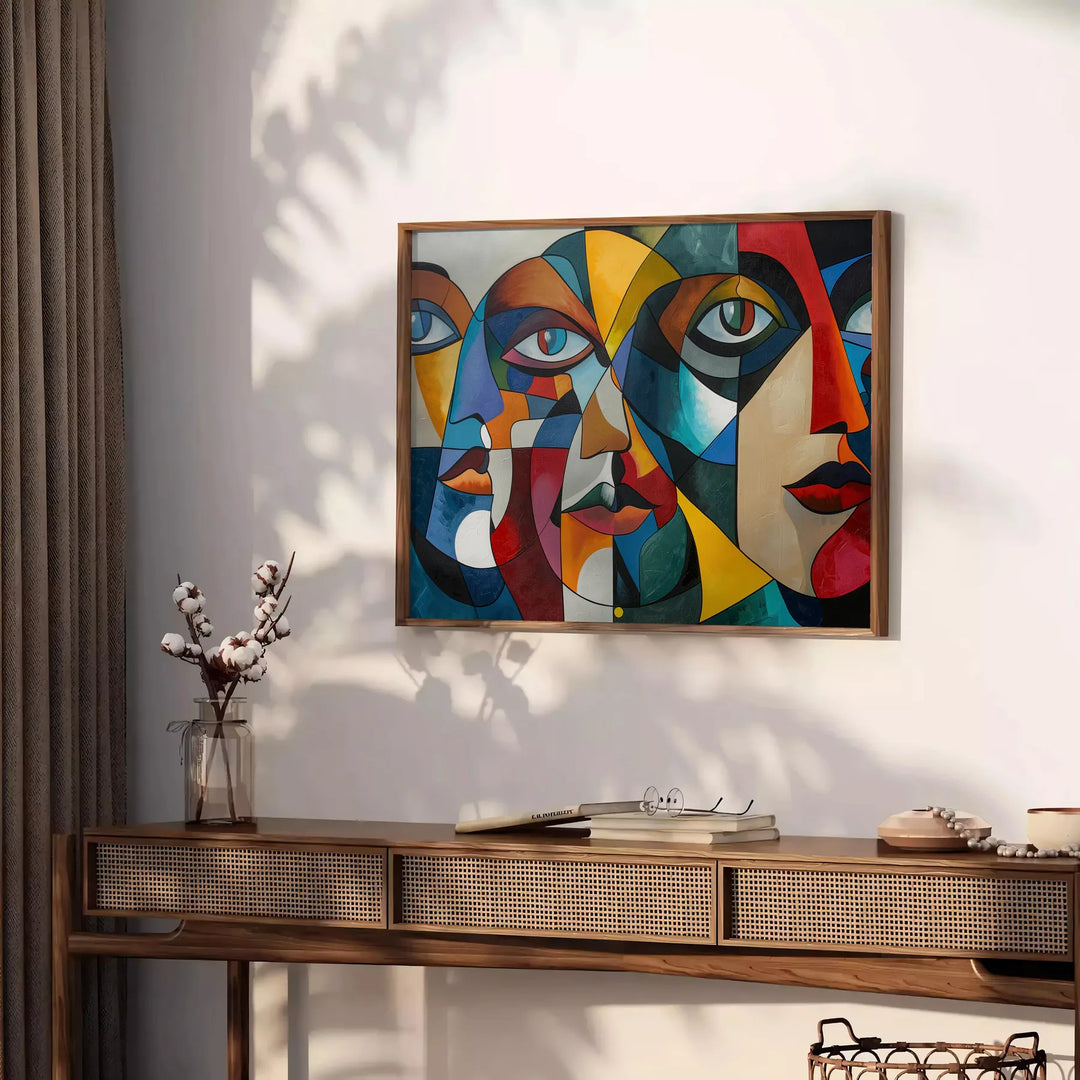 Cubism Art Poster Travel Poster High Quality Frame Premium Print Home Decor Color