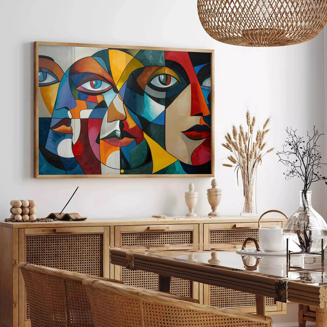 Cubism Art Poster Travel Poster High Quality Frame Premium Print Home Decor Color