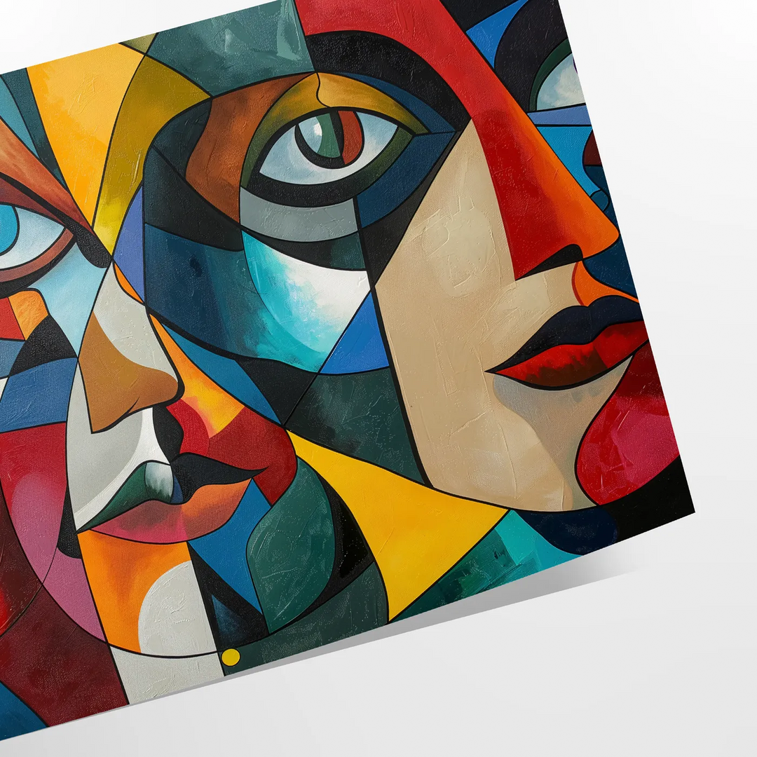 Cubism Art Poster Travel Poster High Quality Frame Premium Print Home Decor Color