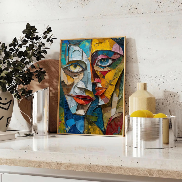 Cubism Art Print Travel Poster High Quality Frame Premium Print Home Decor Color