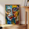beauty cubism green gray poster wall art thoughtful gift print modern creativity style space unique artwork unframed version captivating
