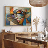 space captivating Cubism art poster elegant palette gray green wall piece perfect gift lovers room aesthetic options purchase unframed