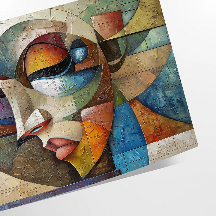 Cubism Art Wall Art Travel Poster High Quality Frame Premium Print Home Decor Color