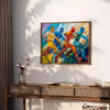 allure cubism vibrant poster green blue hues artwork perfect addition space unique touch modern wall art gift lovers A4 cm A0