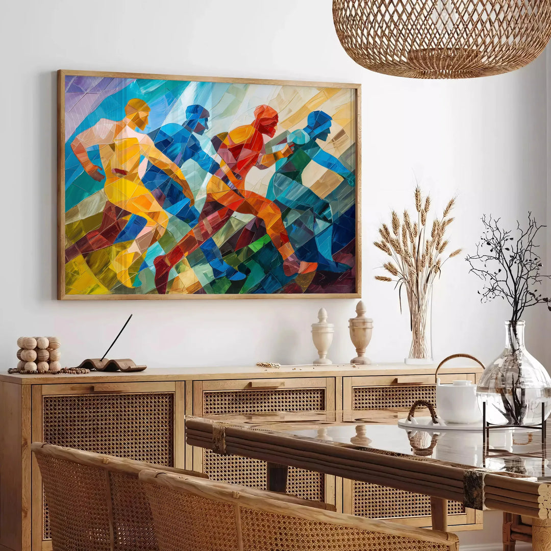 Cubism Art Wall Print Travel Poster High Quality Frame Premium Print Home Decor Color