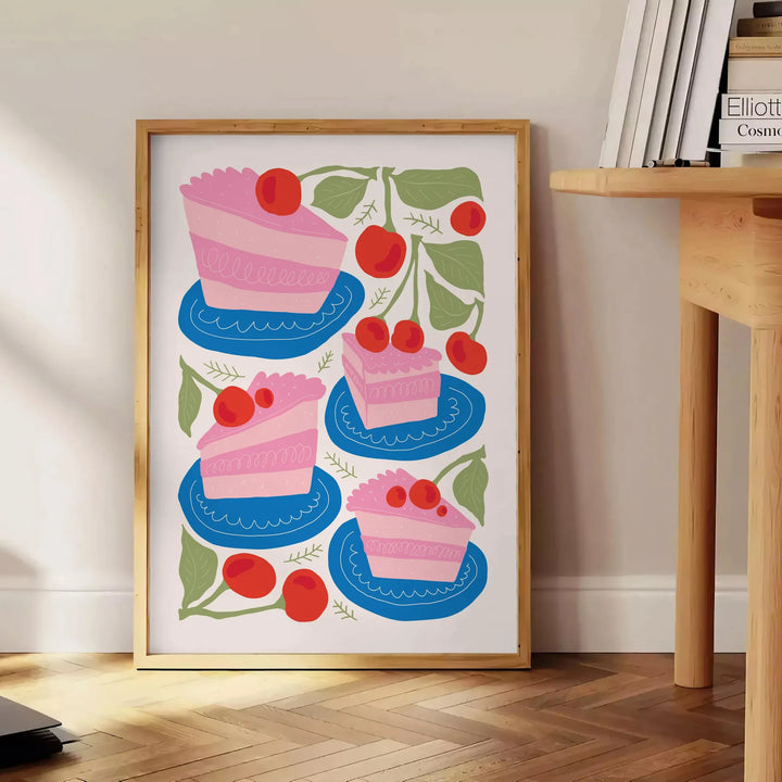 Dessert Kitchen Wall Art Travel Poster High Quality Frame Premium Print Home Decor Color