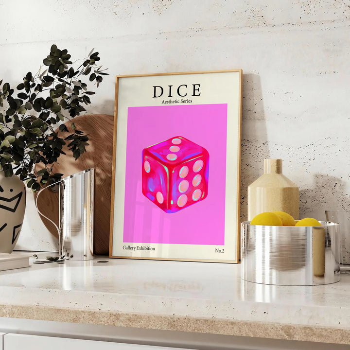 Dice Aesthic Series Trendy Print Travel Poster High Quality Frame Premium Print Home Decor Color