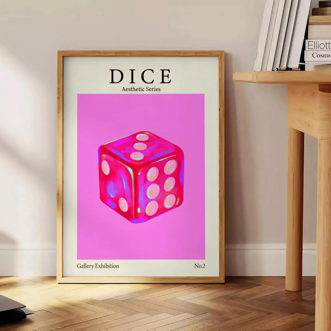 Dice Aesthic Series Trendy Print Travel Poster High Quality Frame Premium Print Home Decor Color