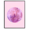 touch retro flair space Disco Pink Poster vibrant shades gray green eye wall art perfect gift lovers home stunning print unframed options