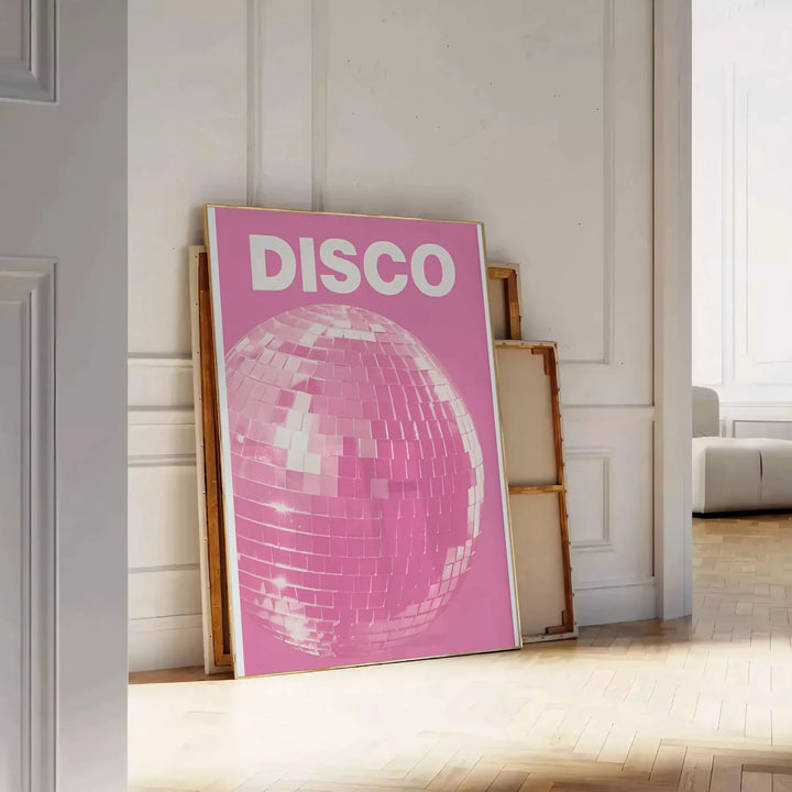 Disco Pink Popular Art Travel Poster High Quality Frame Premium Print Home Decor Color