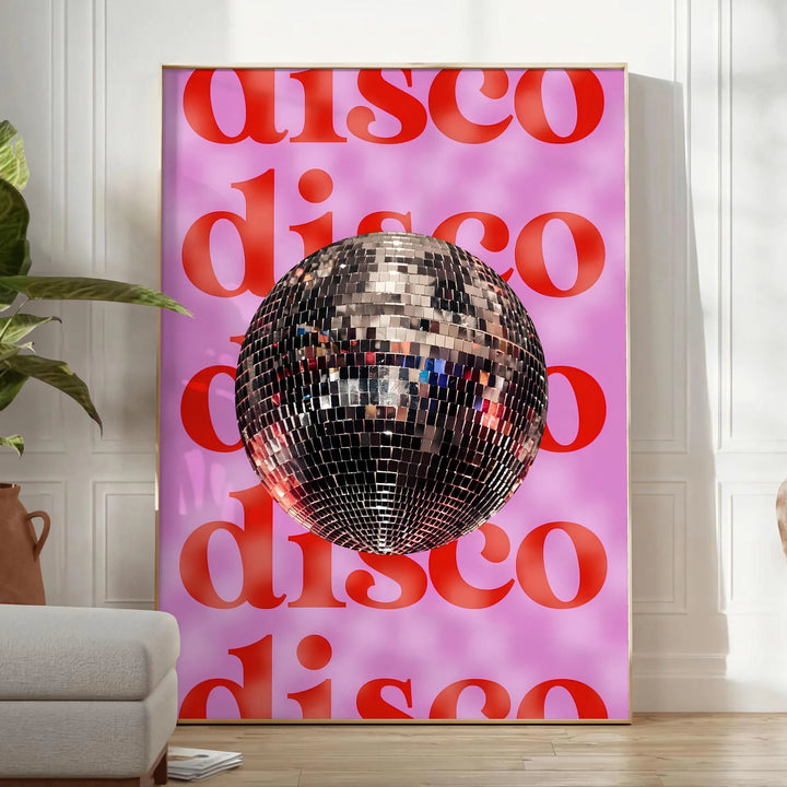 Disco Popular Art Travel Poster High Quality Frame Premium Print Home Decor Color