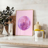 touch retro flair space Disco Pink Poster vibrant shades gray green eye wall art perfect gift lovers home stunning print unframed options