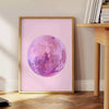 touch retro flair space Disco Pink Poster vibrant shades gray green eye wall art perfect gift lovers home stunning print unframed options