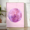 touch retro flair space Disco Pink Poster vibrant shades gray green eye wall art perfect gift lovers home stunning print unframed options