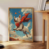 splash nature charm space Dog 2 Animal poster vibrant green blue hues wall art perfect gift lovers home office decor sizes A4 cm A0 walls today