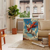 splash nature charm space Dog 2 Animal poster vibrant green blue hues wall art perfect gift lovers home office decor sizes A4 cm A0 walls today