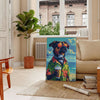 Affiche unique cocktails chiens idéal murs une touche couleur vert bleu cadeau parfait amoureux animaux formats A4 cm A0