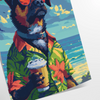 Affiche unique cocktails chiens idéal murs une touche couleur vert bleu cadeau parfait amoureux animaux formats A4 cm A0