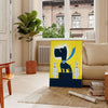 courage Dog Hero Animal Poster striking piece wall art black blue tones unique gift statement artwork space print spirit heroic canine frame standalone masterpiece