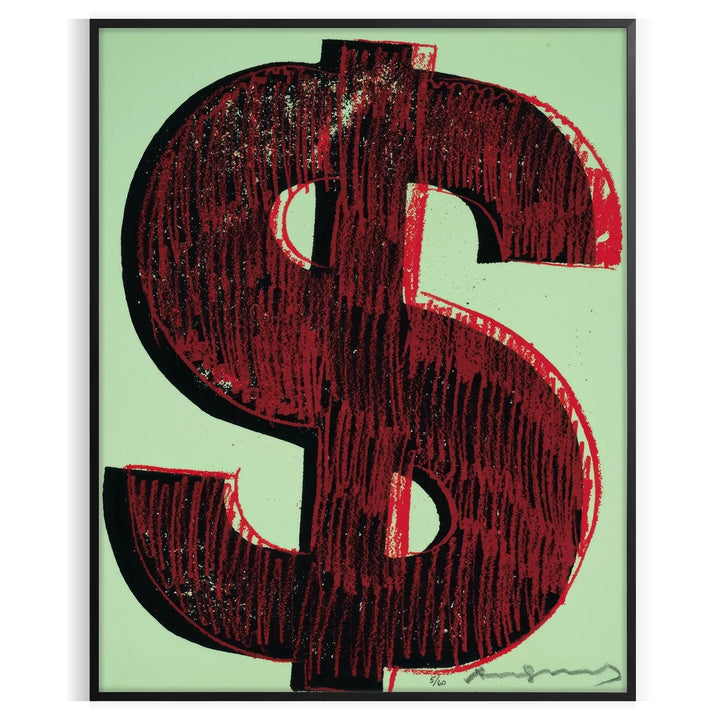 Affiche populaire en dollars 