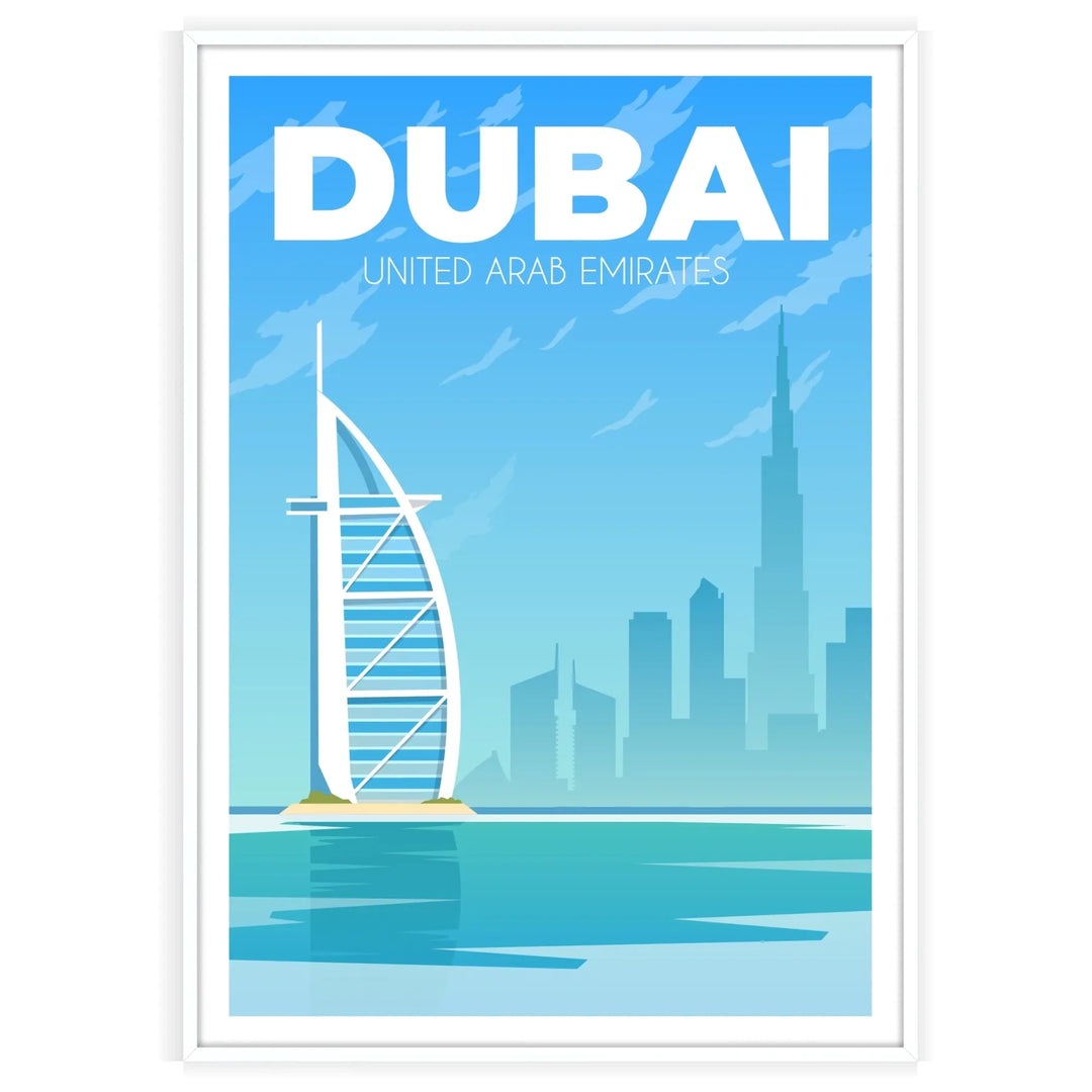 Affiche d'art mural imprimé de Dubaï