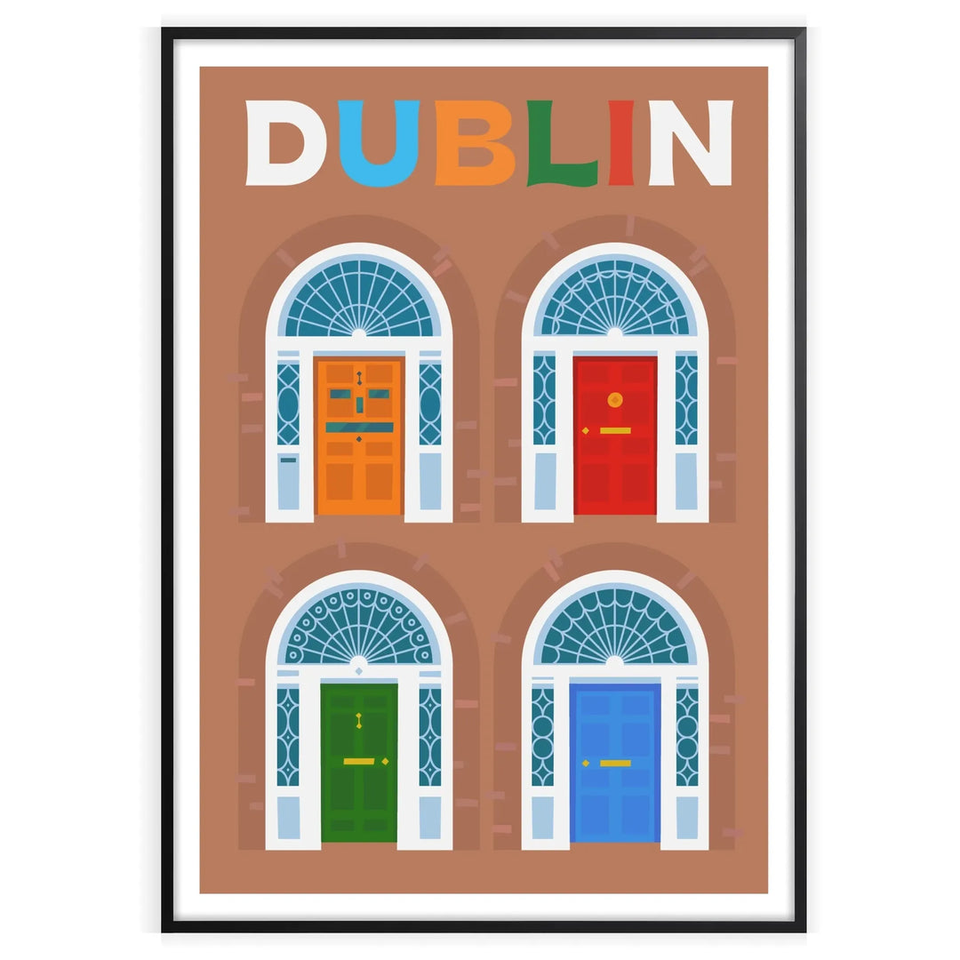 Dublin Print Wall Art Poster home deco premium print affiche locadina wall art home office vintage decoration
