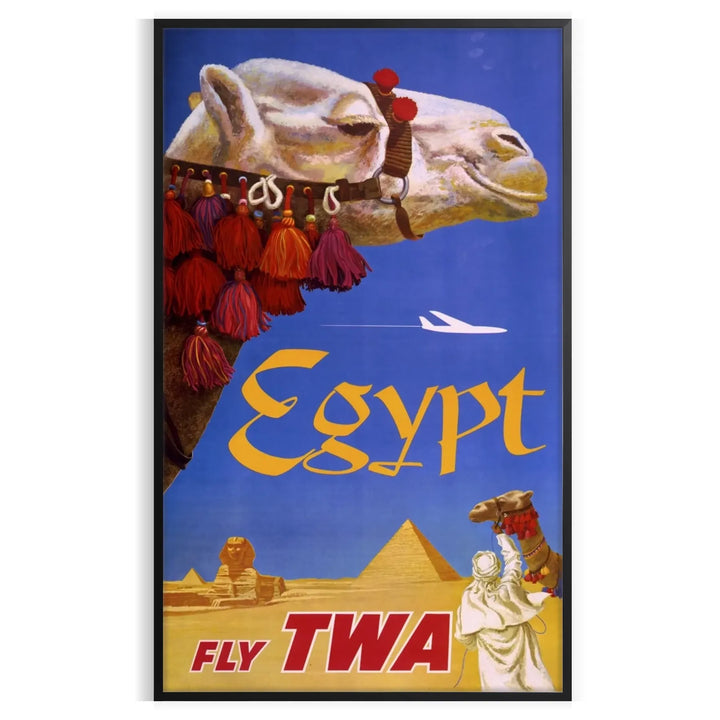 Egypte Fly Twa Affiche de voyage Impression murale 