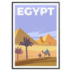 Égypte mystérieuse affiche captivante teintes grises bleues parfait rêves aventure cadeau idéal passionnés voyages version libre