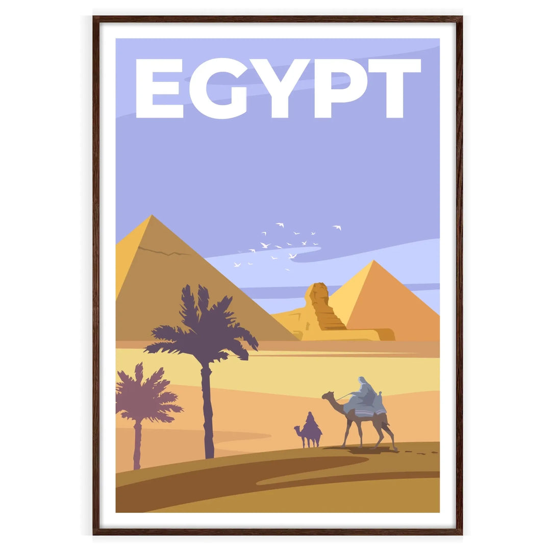 Impression de voyage d’affiche d’Egypte