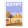 Égypte mystérieuse affiche captivante teintes grises bleues parfait rêves aventure cadeau idéal passionnés voyages version libre
