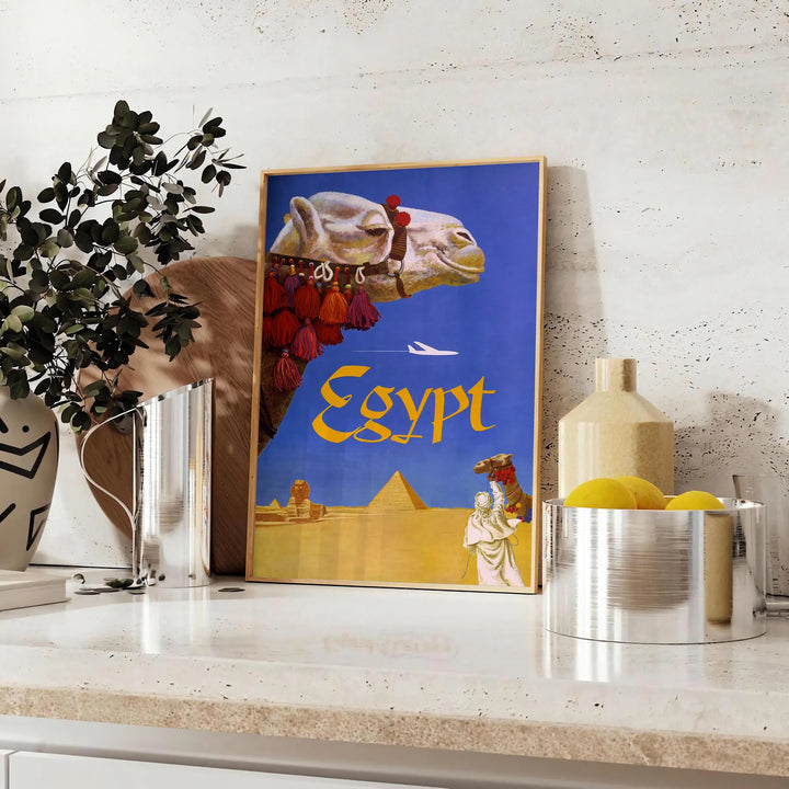 Egypt Travel Poster Poster Travel Poster High Quality Frame Premium Print Home Decor Color