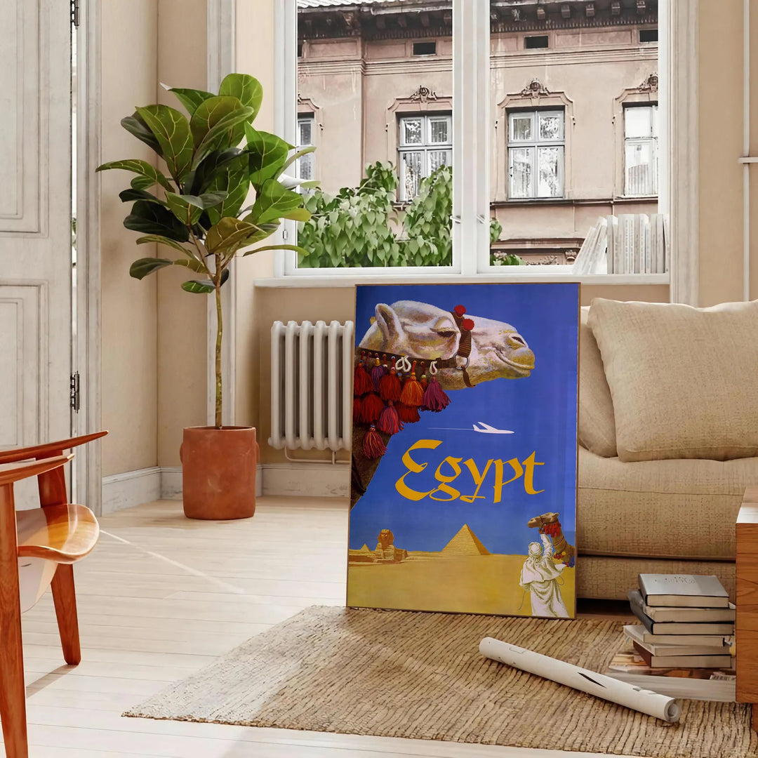 Egypt Travel Poster Poster Travel Poster High Quality Frame Premium Print Home Decor Color