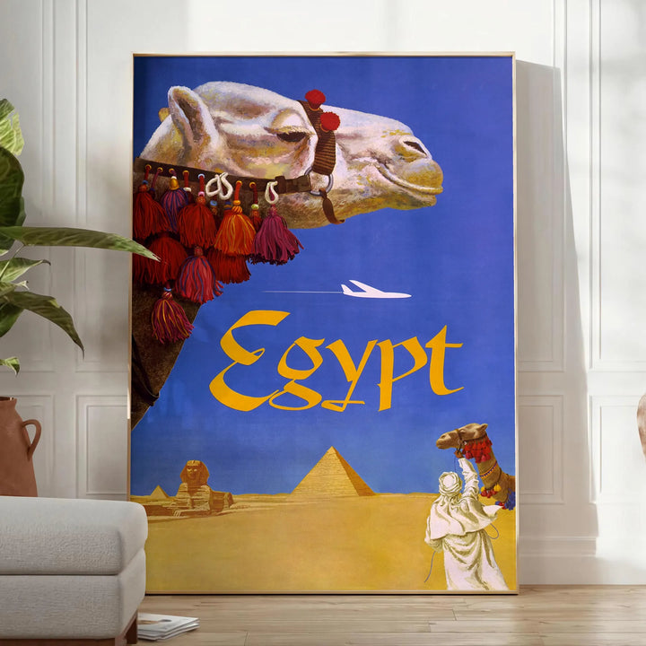 Egypt Travel Poster Poster Travel Poster High Quality Frame Premium Print Home Decor Color