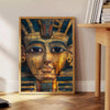 mystique ancient Egyptian art stunning poster green orange hues timeless elegance decor wall unique gift print space unframed ideal style today