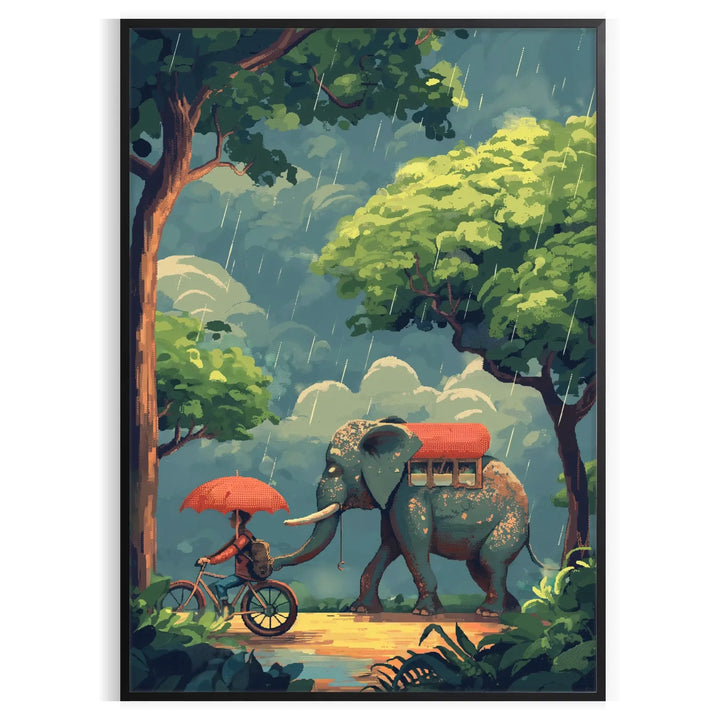 La faune des éléphants Poster 