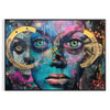 creativity experimental art poster intriguing gray green hues distinctive piece wall unique gift artwork modern flair space frame decor needs