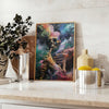 allure experimental art captivating green gray poster striking piece wall unique gift print space modern design ideal addition artwork collection