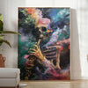 allure experimental art captivating green gray poster striking piece wall unique gift print space modern design ideal addition artwork collection