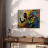 vibrant world experimental art striking poster bold green gray tones modern touch space unique print ideal gift lovers sizes A4 cm A0
